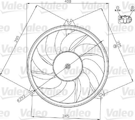 Valeo 696074 - Fen, radiator furqanavto.az