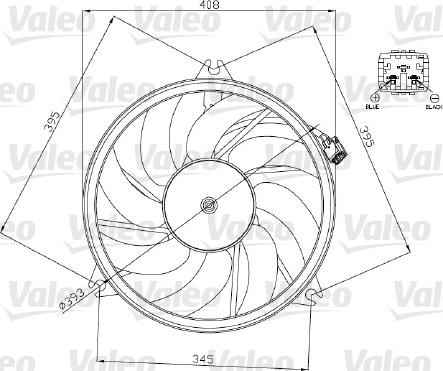 Valeo 696071 - Fen, radiator furqanavto.az