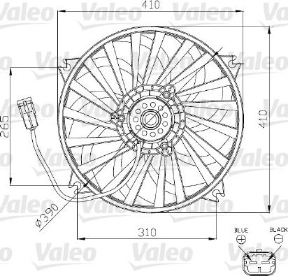 Valeo 696140 - Fen, radiator furqanavto.az