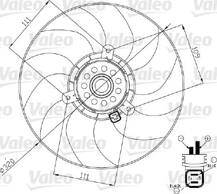 Valeo 696189 - Fen, radiator furqanavto.az