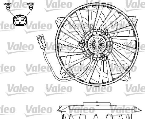 Valeo 696132 - Fen, radiator furqanavto.az