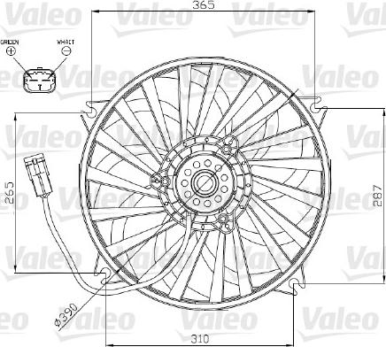 Valeo 696177 - Fen, radiator furqanavto.az