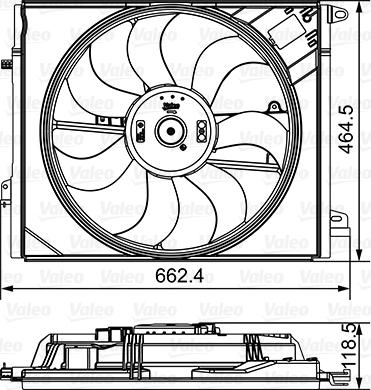 Valeo 696881 - Fen, radiator furqanavto.az