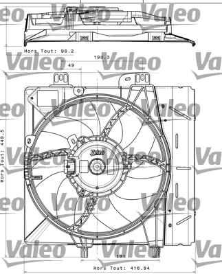 Valeo 696393 - Fen, radiator furqanavto.az