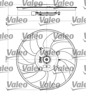 Valeo 696349 - Fen, radiator furqanavto.az