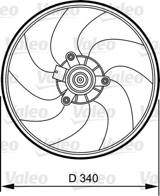 Valeo 696368 - Fen, radiator furqanavto.az