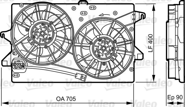 Valeo 696362 - Fen, radiator furqanavto.az