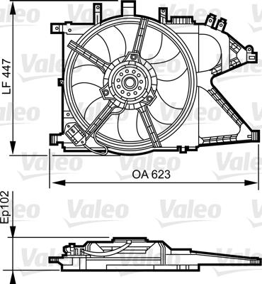 Valeo 696383 - Fen, radiator furqanavto.az