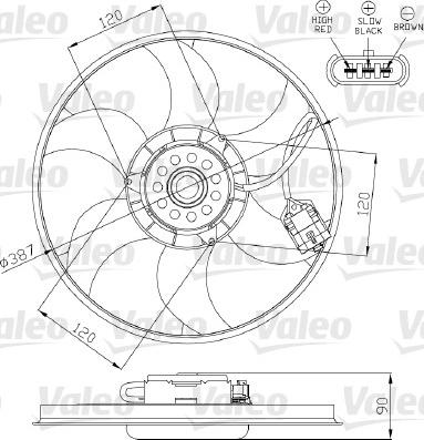 Valeo 696284 - Fen, radiator furqanavto.az