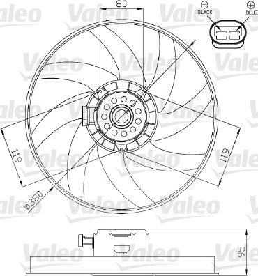 Valeo 696285 - Fen, radiator furqanavto.az