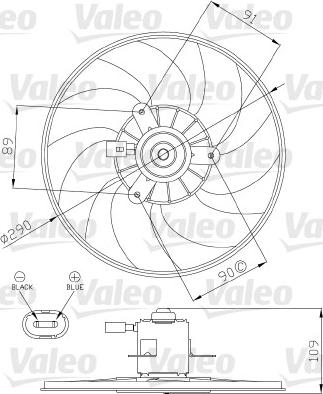 Valeo 696286 - Fen, radiator furqanavto.az