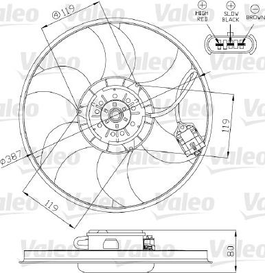 Valeo 696283 - Fen, radiator furqanavto.az