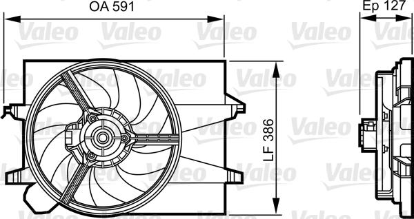 Valeo 696278 - Fen, radiator furqanavto.az