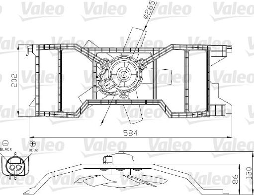 Valeo 696277 - Fen, radiator furqanavto.az