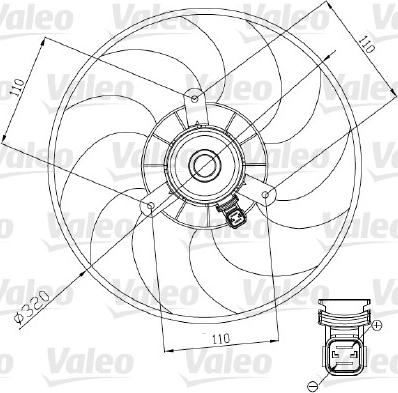 Valeo 698444 - Fen, radiator furqanavto.az