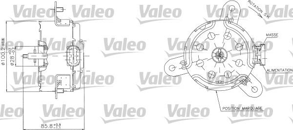 Valeo 698408 - Elektrik mühərriki, radiator ventilyatoru furqanavto.az