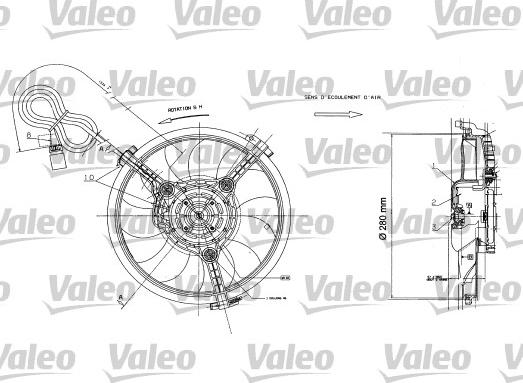 Valeo 698422 - Fen, radiator furqanavto.az