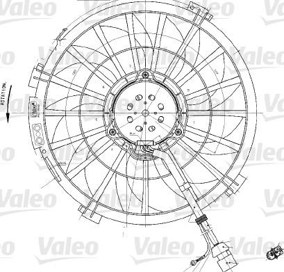 Valeo 698542 - Fen, radiator furqanavto.az