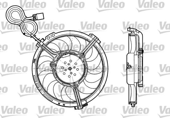 Valeo 698658 - Fen, radiator www.furqanavto.az