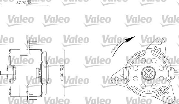 Valeo 698343 - Elektrik mühərriki, radiator ventilyatoru furqanavto.az