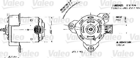 Valeo 698356 - Elektrik mühərriki, radiator ventilyatoru furqanavto.az