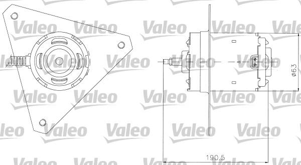 Valeo 698306 - Elektrik mühərriki, radiator ventilyatoru furqanavto.az