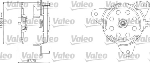 Valeo 698312 - Elektrik mühərriki, radiator ventilyatoru furqanavto.az