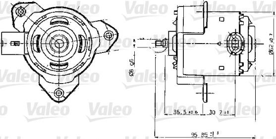 Valeo 698317 - Elektrik mühərriki, radiator ventilyatoru furqanavto.az
