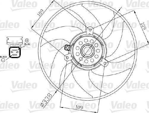 Valeo 698375 - Fen, radiator furqanavto.az