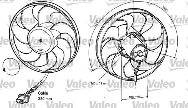 Valeo 698372 - Fen, radiator furqanavto.az