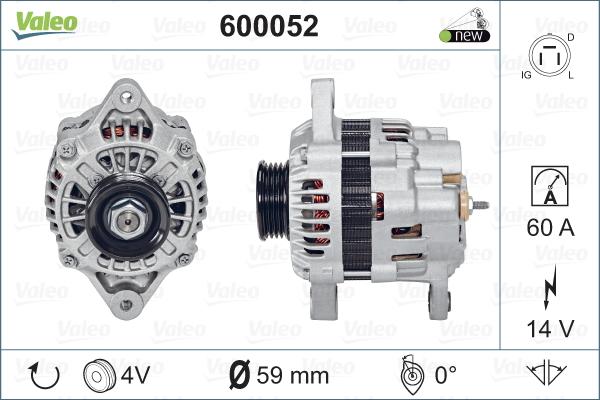 Valeo 600052 - Alternator furqanavto.az