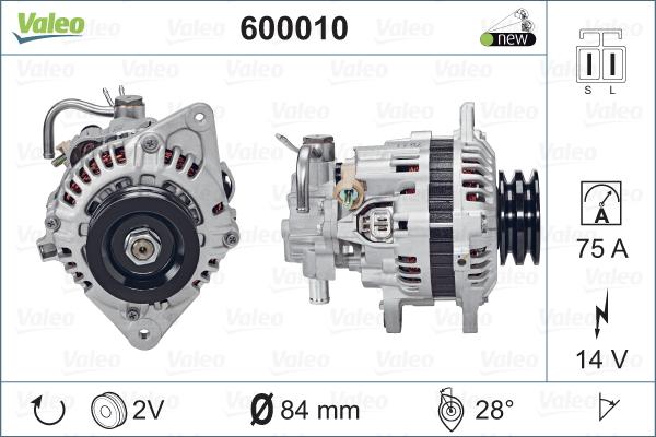 Valeo 600010 - Alternator furqanavto.az