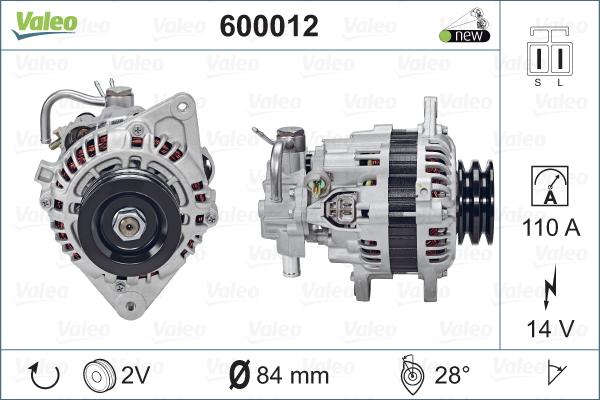 Valeo 600012 - Alternator furqanavto.az