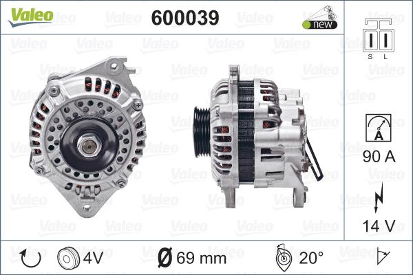 Valeo 600039 - Alternator furqanavto.az