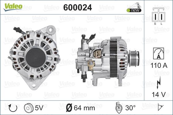 Valeo 600024 - Alternator furqanavto.az