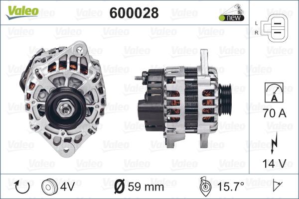 Valeo 600028 - Alternator furqanavto.az