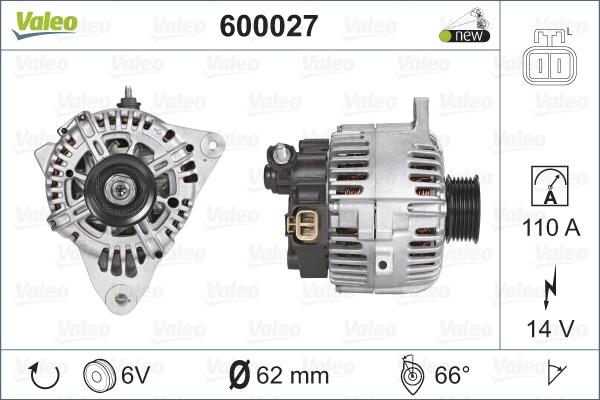 Valeo 600027 - Alternator furqanavto.az