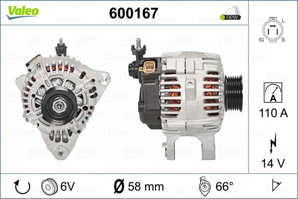 Valeo 600167 - Alternator furqanavto.az