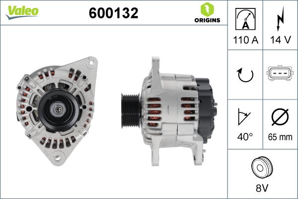 Valeo 600132 - Alternator furqanavto.az