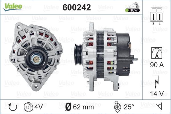 Valeo 600242 - Alternator furqanavto.az