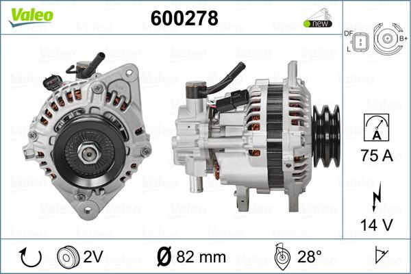 Valeo 600278 - Alternator furqanavto.az