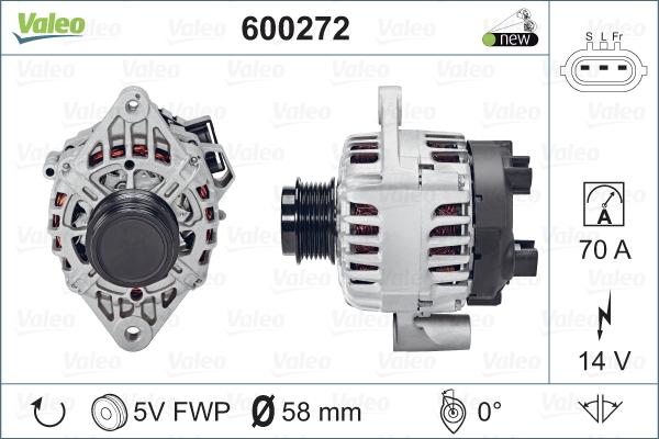 Valeo 600272 - Alternator furqanavto.az