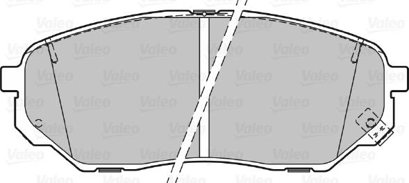 Valeo 601495 - Əyləc altlığı dəsti, əyləc diski furqanavto.az