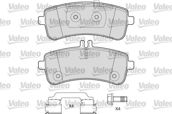 Valeo 601666 - Əyləc altlığı dəsti, əyləc diski furqanavto.az