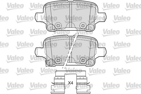 Valeo 601684 - Əyləc altlığı dəsti, əyləc diski furqanavto.az