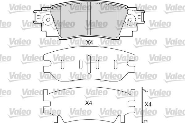 Valeo 601687 - Əyləc altlığı dəsti, əyləc diski furqanavto.az