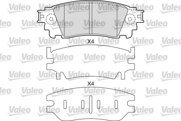 Valeo 601678 - Əyləc altlığı dəsti, əyləc diski www.furqanavto.az