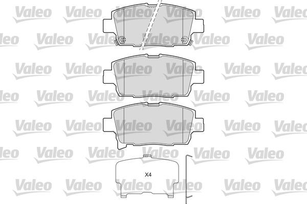 Valeo 601673 - Əyləc altlığı dəsti, əyləc diski furqanavto.az