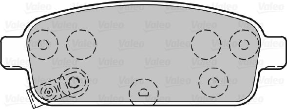 Valeo 601055 - Əyləc altlığı dəsti, əyləc diski furqanavto.az