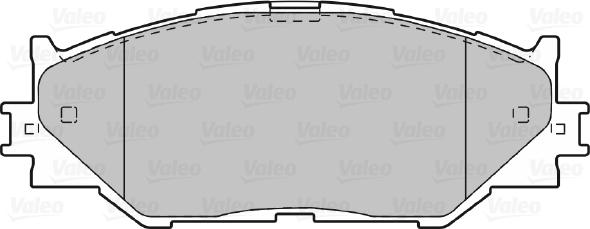 Valeo 601035 - Əyləc altlığı dəsti, əyləc diski furqanavto.az